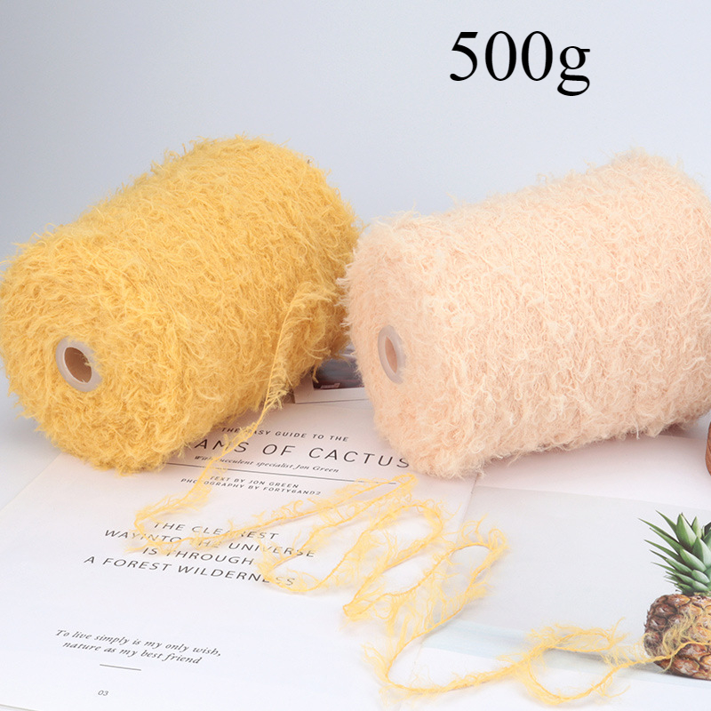 Woven Scarf Blanket - 500g teddy fluweel gerold wollen garen,