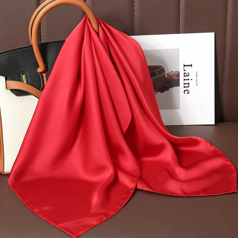 Luxe Effen Kleur Zijden Vierka - Scarf Silk Square recensie en prijs