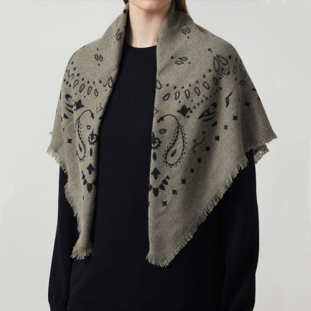 Mode gebreide sjaal met print, - Face Scarf Mask recensie en prijs