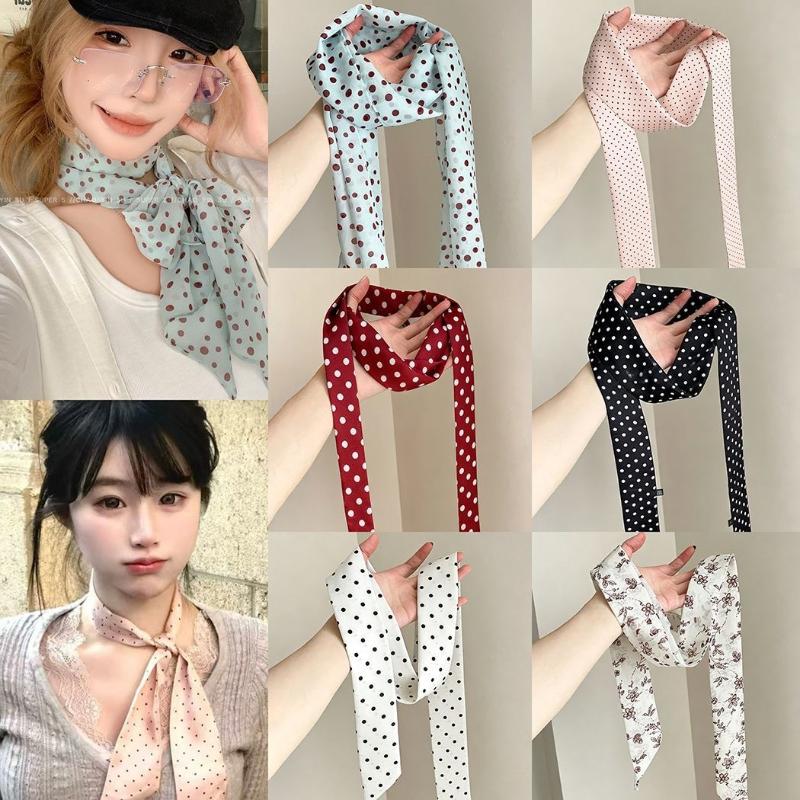 Polka Dot bloemenprint zijden  - Face Scarf Mask recensie en prijs